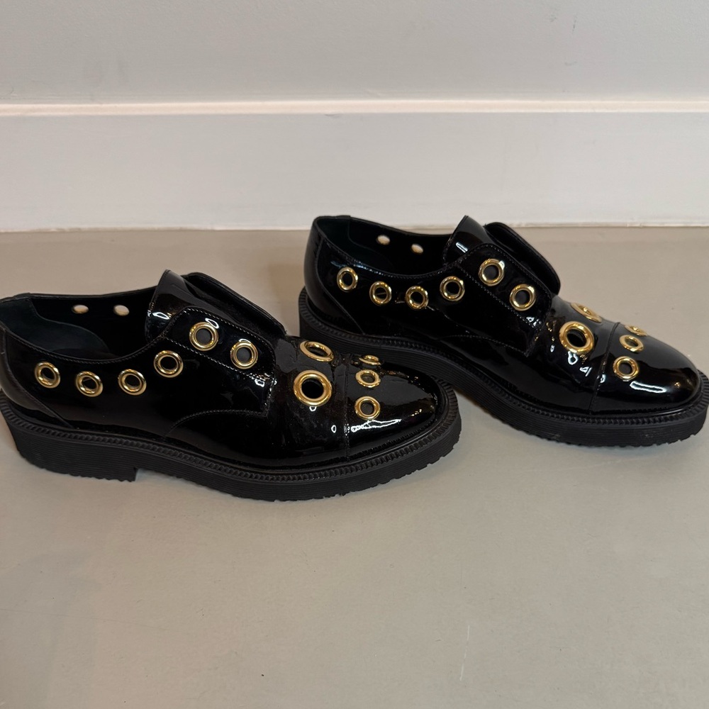 Giuseppe Zanotti Patent Loafers | Size 8.5 | Gold Detail | Authentic - Picture 10 of 17